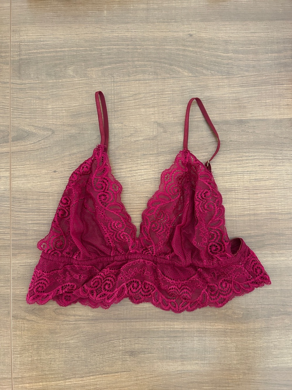 Lace Bralette - Deep Berry